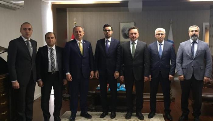 Üniversitemiz Rektörü Prof. Dr. Kemal Şenocak ve Beraberindeki Heyet TRT Genel Müdürü İbrahim Eren'i Ziyaret Etti