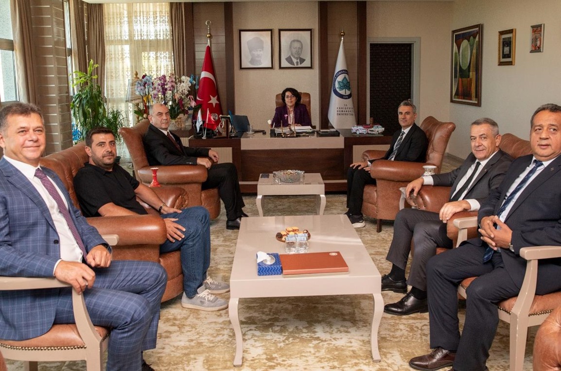 Eskişehir Sanayi Odası Celalettin Kesikbaş ve Yönetim Kurulu Üyeleri'nden Rektörümüze Hayırlı Olsun Ziyareti